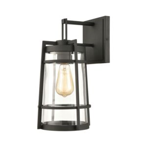 Crofton 1-Light Outdoor Wall Sconce in Charcoal