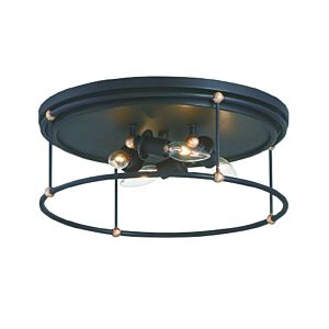 Minka Lavery Westchester County 4 Light Ceiling Light in Sand Coal With Skyline Gold Leaf