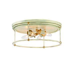 Minka Lavery Westchester County 4 Light Ceiling Light in Farm House White With Gilded Gold