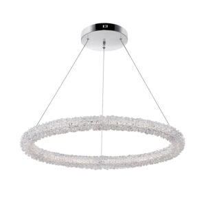 CWI Lighting Arielle LED Chandelier with Chrome Finish