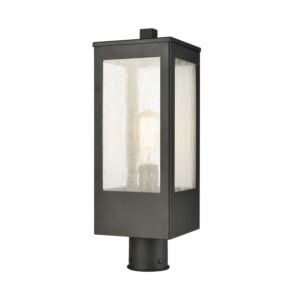Angus 1-Light Outdoor Post Mount in Charcoal