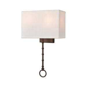 Shannon 2-Light Wall Sconce in Oil Rubbed Bronze