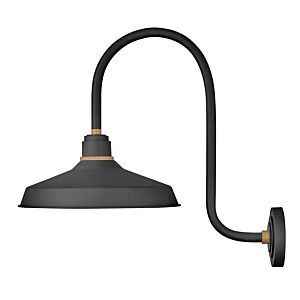 Hinkley Foundry Classic 1-Light Outdoor Wall Light In Textured Black