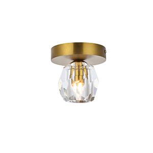 Eren 1-Light LED Flush Mount in Gold