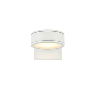 Raine LED Outdoor Wall Lamp in White