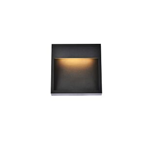Raine LED Outdoor Wall Lamp in black