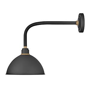 Foundry 19 Outdoor Wall Light in Textured Black"