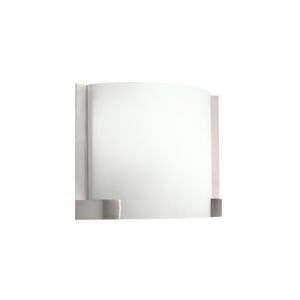 Kichler 13 Inch White Acrylic LED Wall Sconce in Brushed Nickel