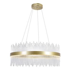 CWI Lighting Genevieve LED Chandelier with Medallion Gold Finish