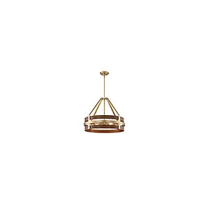 Atwood 4-Light Pendant in Brushed Brass