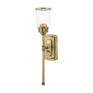 Lawrenceville 1-Light Wall Sconce in Antique Brass