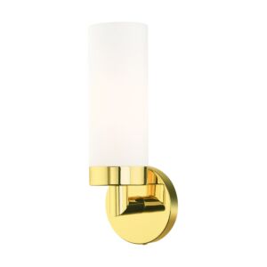 Aero 1-Light Wall Sconce in Polished Brass