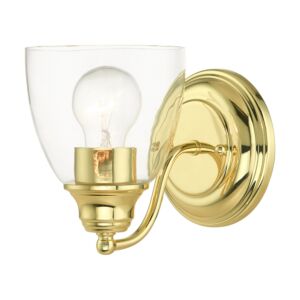 Montgomery 1-Light Bathroom Vanity Light in Polished Brass