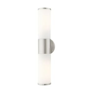 Lindale 2-Light Bathroom Vanity Light in Brushed Nickel