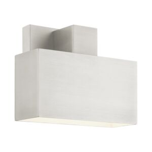 Lynx 1-Light Outdoor Wall Sconce in Brushed Nickel
