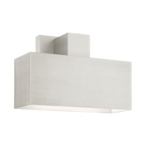 Lynx 1-Light Outdoor Wall Sconce in Brushed Nickel