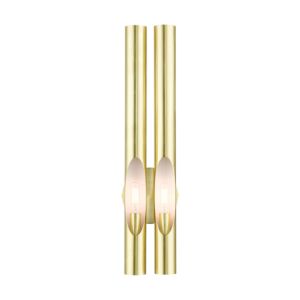 Acra 2-Light Wall Sconce in Satin Brass