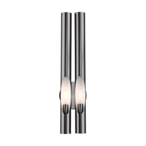 Acra 2-Light Wall Sconce in Black Chrome