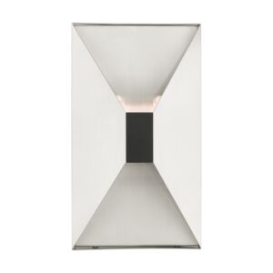 Lexford 2-Light Wall Sconce in Brushed Nickel w with Black