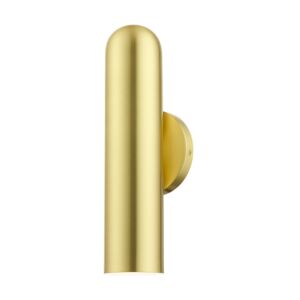 Ardmore 1-Light Wall Sconce in Satin Brass w with Polished Brasss