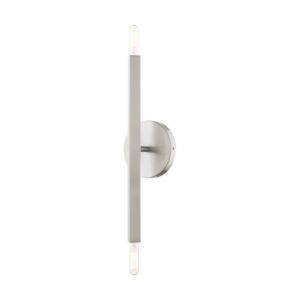 Monaco 2-Light Wall Sconce in Brushed Nickel