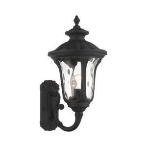 Oxford 1-Light Outdoor Wall Lantern in Textured Black