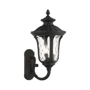 Oxford 3-Light Outdoor Wall Lantern in Textured Black