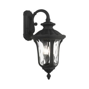 Oxford 3-Light Outdoor Wall Lantern in Textured Black