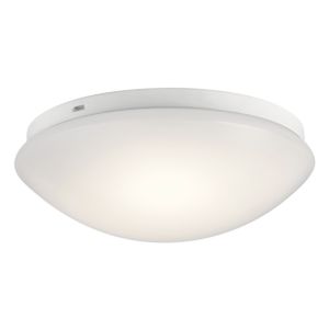 Kichler 10.75 Inch White Acrylic LED Flush Mount in White