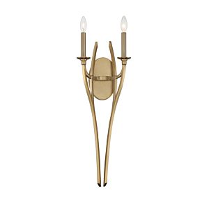 Minka Lavery Covent Park 2 Light Wall Sconce in Brushed Honey Gold