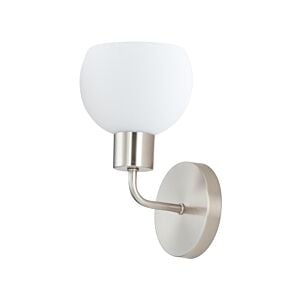 Coraline 1-Light Wall Sconce in Satin Nickel