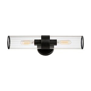 Crosby 2-Light Wall Sconce in Black