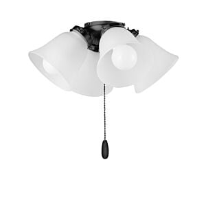 Fan Light Kits 4-Light LED Ceiling Fan Light Kit Light Kit in Black
