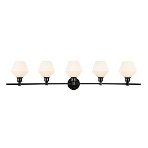Gene 5-Light Wall Sconce in Black