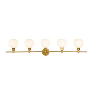 Collier 5-Light Wall Sconce in Brass