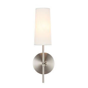 Mel 1-Light Wall Sconce in Burnished Nickel
