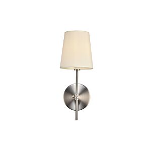 Mel 1-Light Wall Sconce in Burnished Nickel