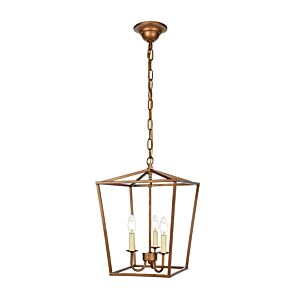 Maddox 3-Light Pendant in Vintage Gold