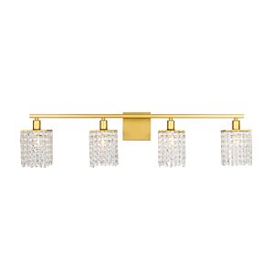 Phineas 4-Light Wall Sconce in Brass