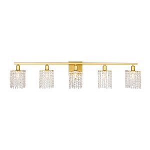 Phineas 5-Light Wall Sconce in Brass