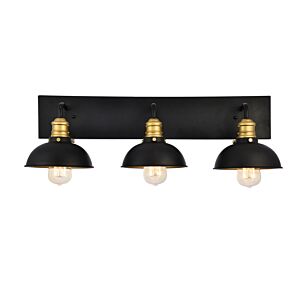 Anders 3-Light Wall Sconce in black