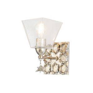Star 1-Light Wall Sconce in Silver Leaf