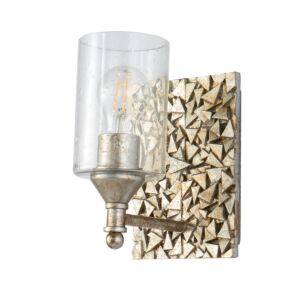 Mosaic 1-Light Wall Sconce in Silver