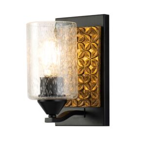 Arcadia 1-Light Wall Sconce in Matte Black