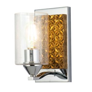 Arcadia 1-Light Wall Sconce in Polished Chrome