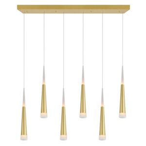 CWI Lighting Andes LED Pool Table Light with Satin Gold Finish