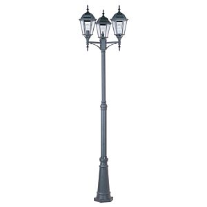 Maxim Lighting Poles 24 Inch 3 Light Outdoor Post Lantern in Black