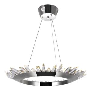 CWI Lighting Arctic Queen LED Up Chandelier with Polished Nickel Finish