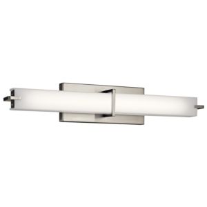 Kichler LED Linear Bathroom Vanity Light in Brushed Nickel