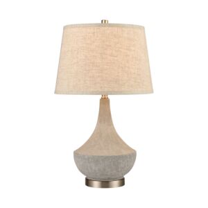 Wendover 1-Light Table Lamp in Polished Concrete
